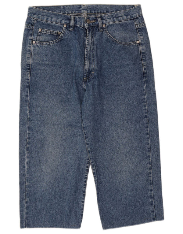 BELFE & BELFE Mens Denim Bermuda Shorts W32 Medium Blue