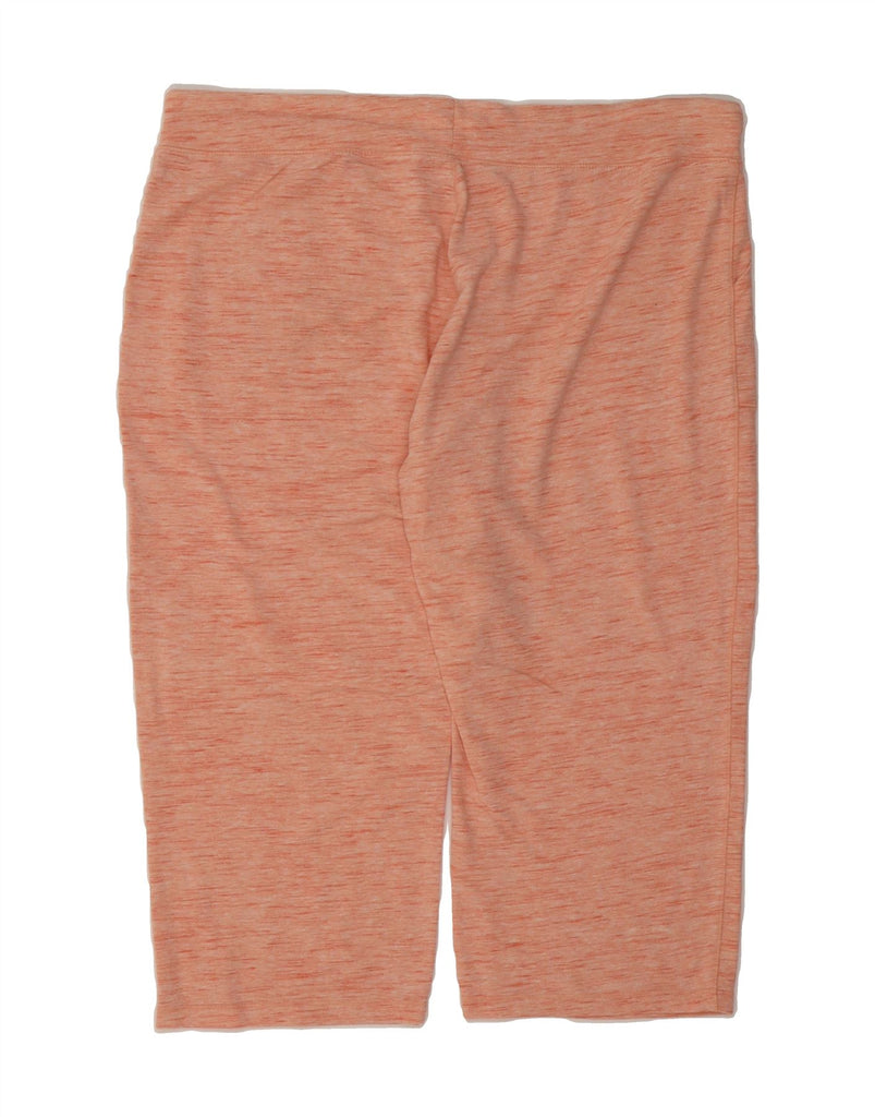 EDDIE BAUER Womens Bermuda Sport Shorts UK 18 XL Orange Flecked Cotton Vintage Eddie Bauer and Second-Hand Eddie Bauer from Messina Hembry 