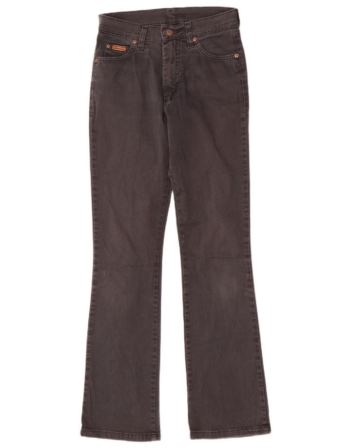 Wrangler Womens TIna Bootcut Jeans W30 L32 Grey Cotton