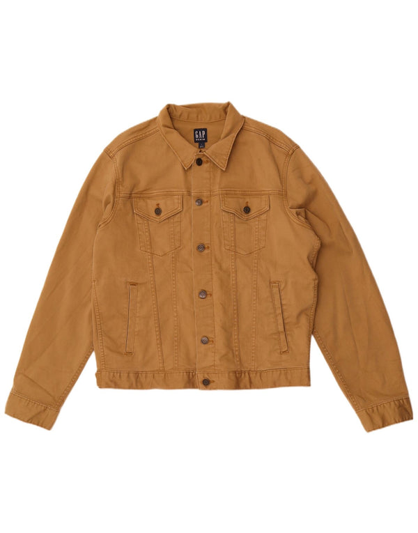 Gap Mens Denim Jacket UK 40 Large Brown Cotton