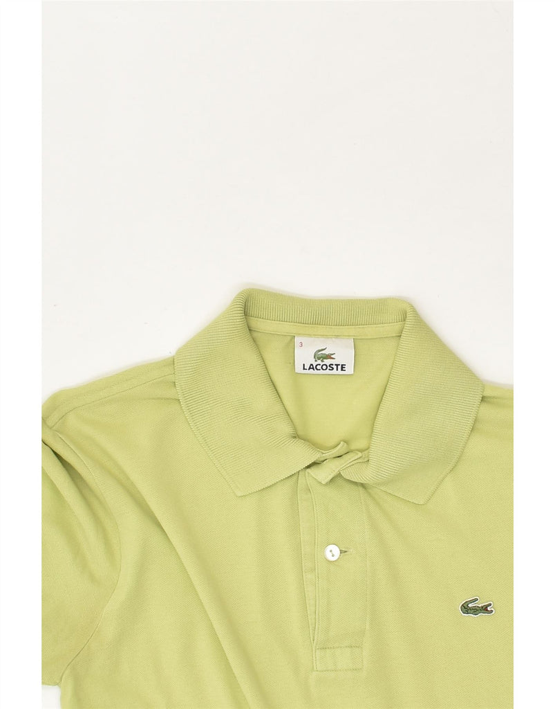 LACOSTE Mens Polo Shirt Size 3 Small Green Cotton | Vintage Lacoste | Thrift | Second-Hand Lacoste | Used Clothing | Messina Hembry 