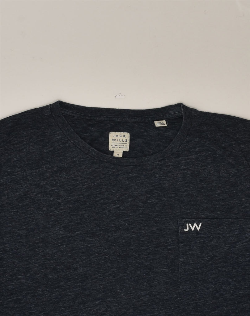 JACK WILLS Mens T-Shirt Top Medium Navy Blue Flecked Cotton | Vintage Jack Wills | Thrift | Second-Hand Jack Wills | Used Clothing | Messina Hembry 