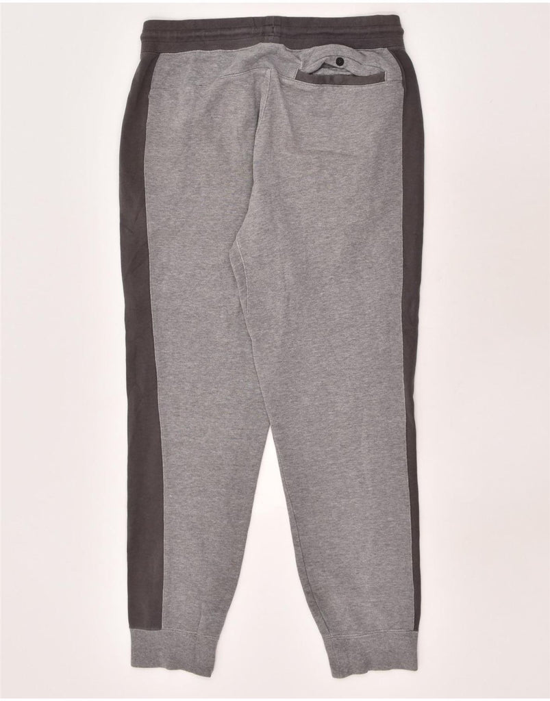 NIKE Mens Tracksuit Trousers Joggers Medium Grey Colourblock Cotton | Vintage Nike | Thrift | Second-Hand Nike | Used Clothing | Messina Hembry 