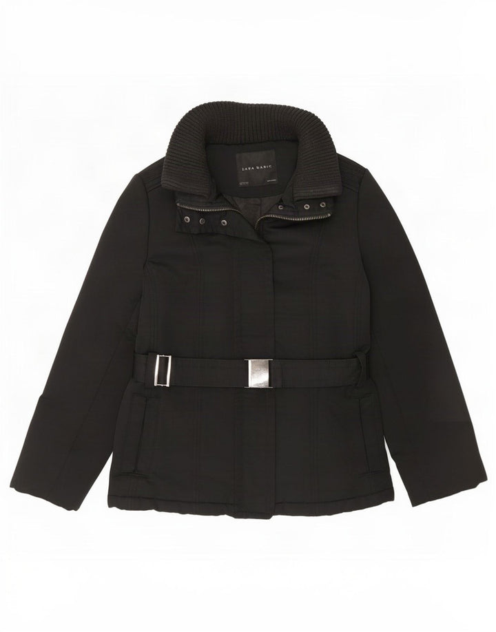 Zara Womens Padded Jacket UK 18 XL Black