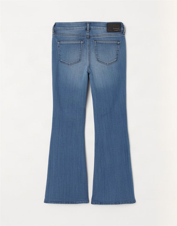 Diesel Womens Flared Jeans W26 L30 Blue Cotton