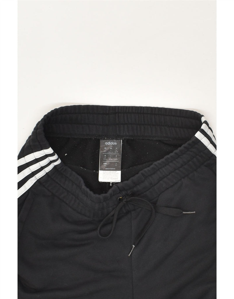 ADIDAS Womens Tracksuit Trousers Joggers UK 8/10 Small Black Cotton | Vintage Adidas | Thrift | Second-Hand Adidas | Used Clothing | Messina Hembry 