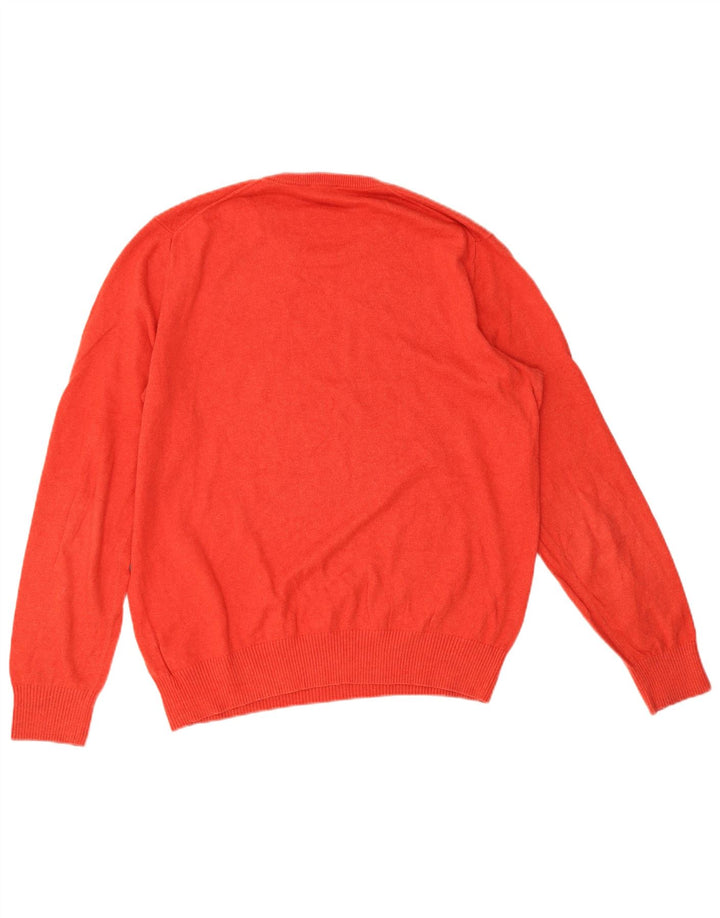 Gap Mens Crew Neck Jumper Sweater Large Red Cotton