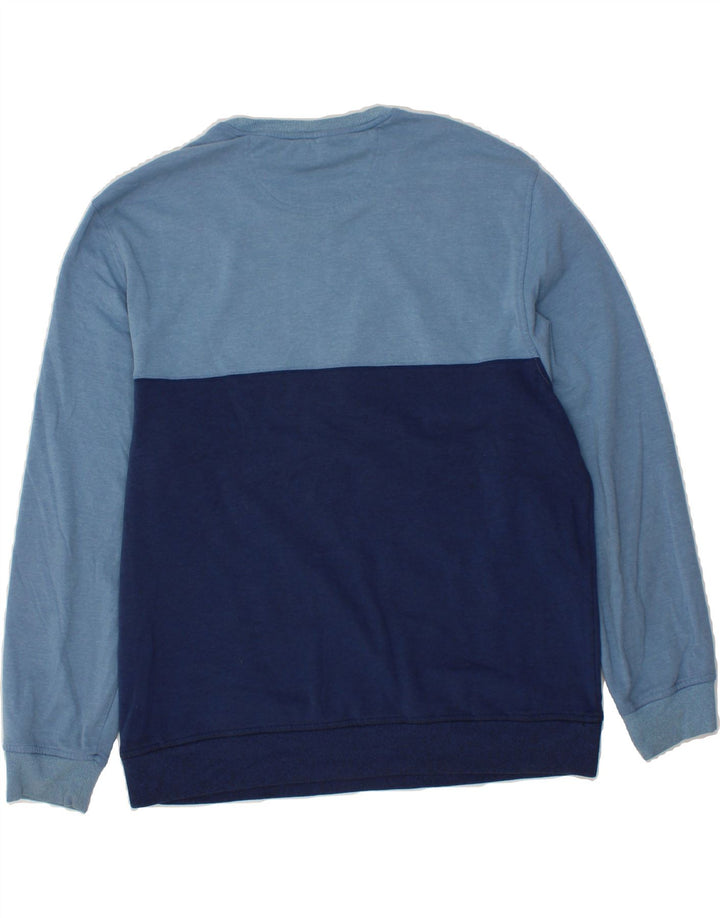 IZOD Mens Sweatshirt Jumper Large Blue Colourblock Vintage Izod and Second-Hand Izod from Messina Hembry 