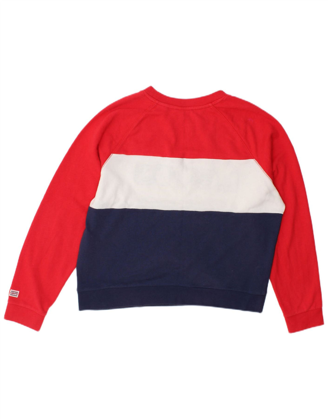 Levi's Womens Sweatshirt Jumper UK 16 Large Multicoloured Colourblock