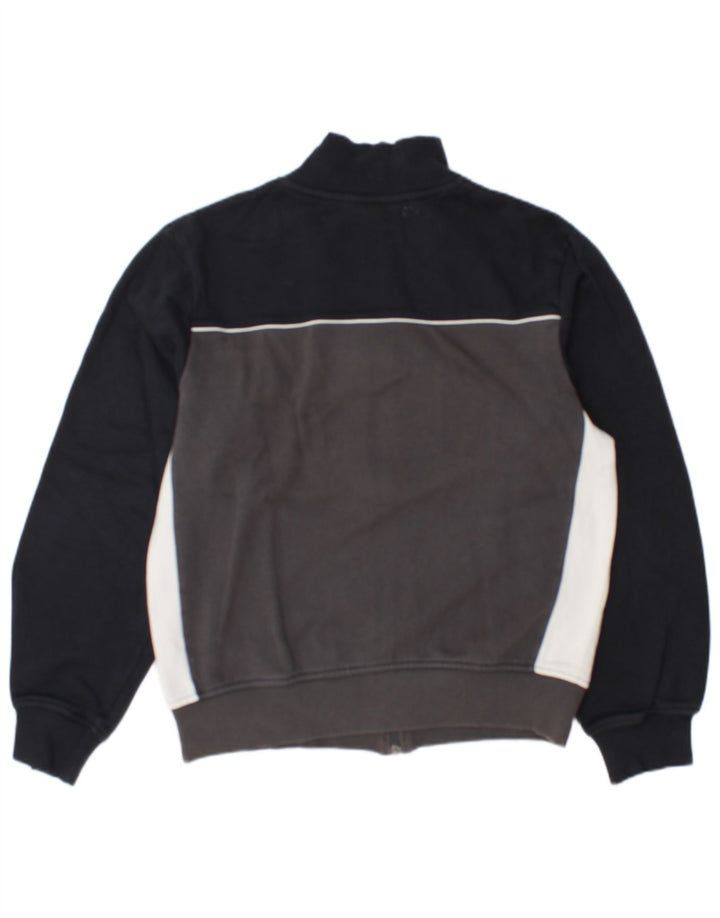 Nike Mens Tracksuit Top Jacket Small Navy Blue Colourblock Cotton