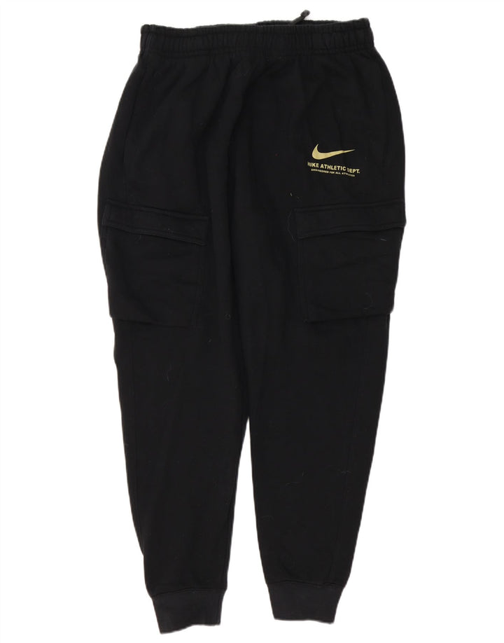Nike Mens Graphic Cargo Tracksuit Trousers Joggers Large Black Cotton