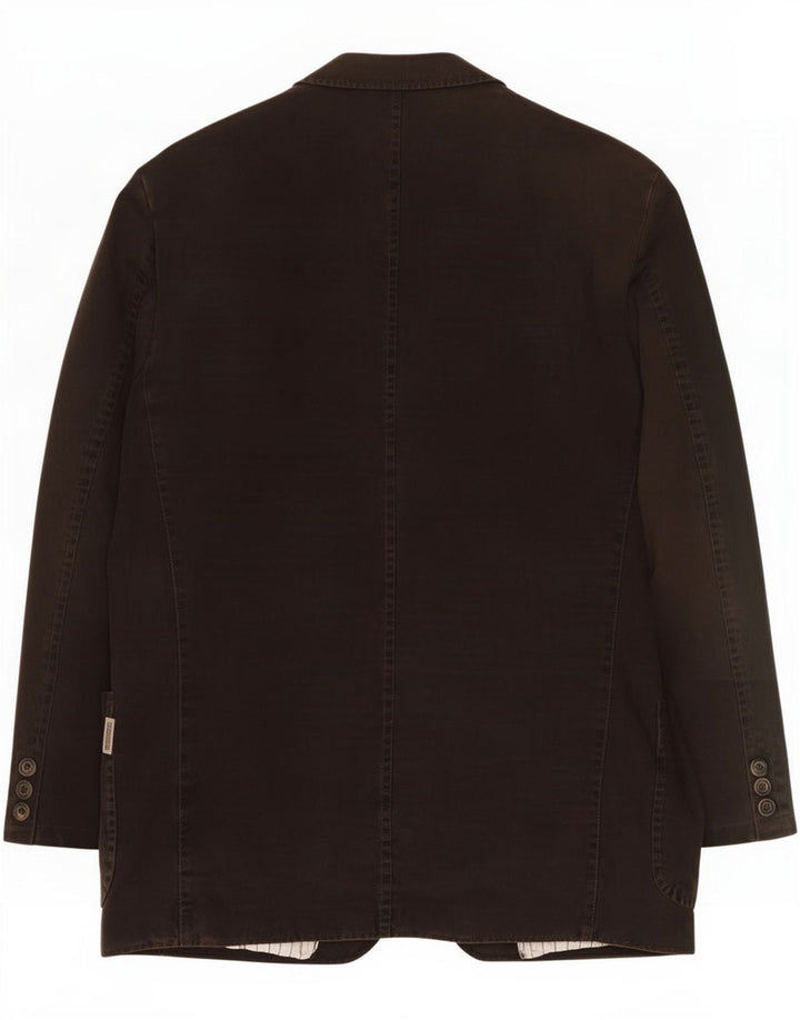 Camel Active Mens 3 Button Blazer Jacket IT 50 Large Brown Cotton