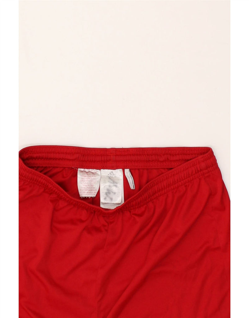 ADIDAS Boys Climalite Sport Shorts 13-14 Years CL Red Polyester | Vintage Adidas | Thrift | Second-Hand Adidas | Used Clothing | Messina Hembry 