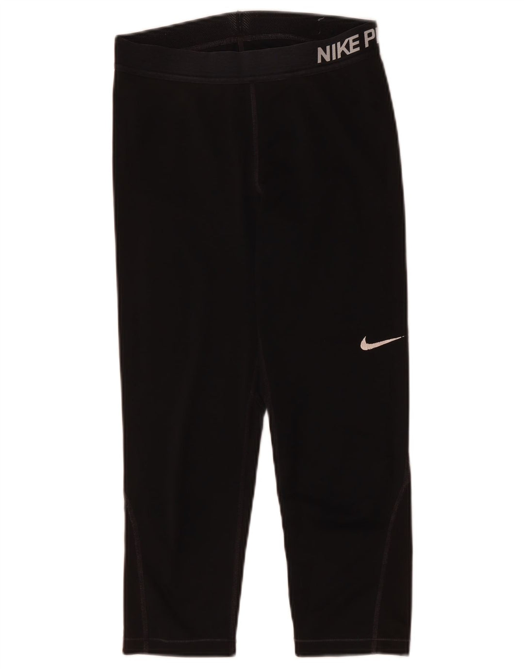 Nike Womens Graphic Capri Leggings UK 12 Medium Black