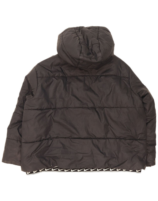 Nike Womens Hooded Oversized Padded Jacket UK 20 2XL Black Polyester