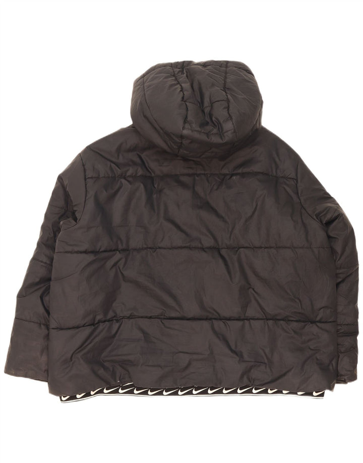 Nike Womens Hooded Oversized Padded Jacket UK 20 2XL Black Polyester