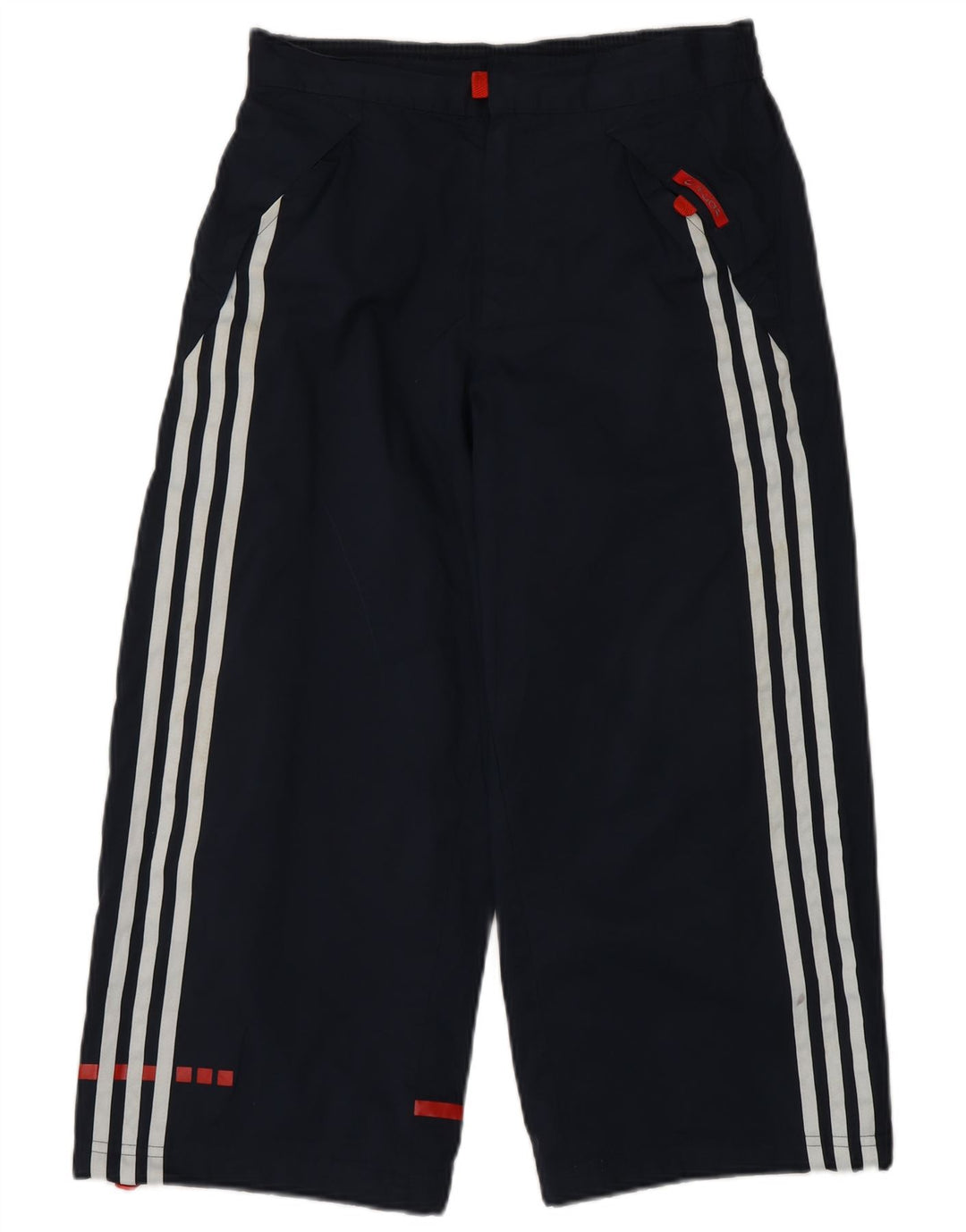 Adidas Boys Capri Tracksuit Trousers 13-14 Years Navy Blue Polyester