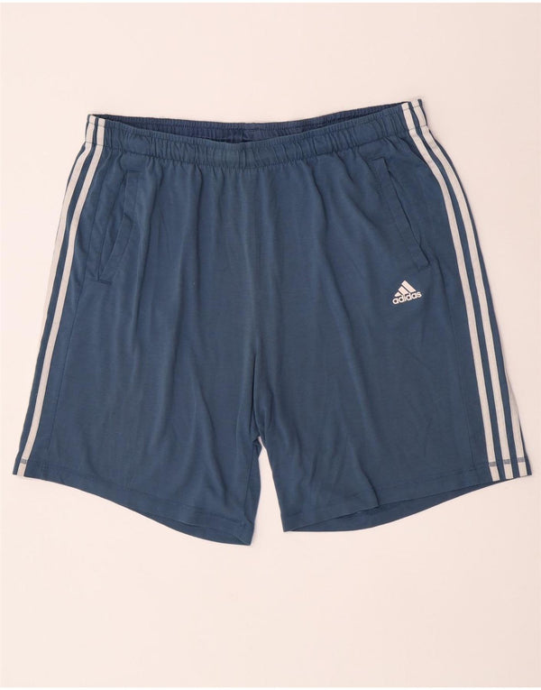 Adidas Mens Climalite Sport Shorts 2XL  Blue Polyester