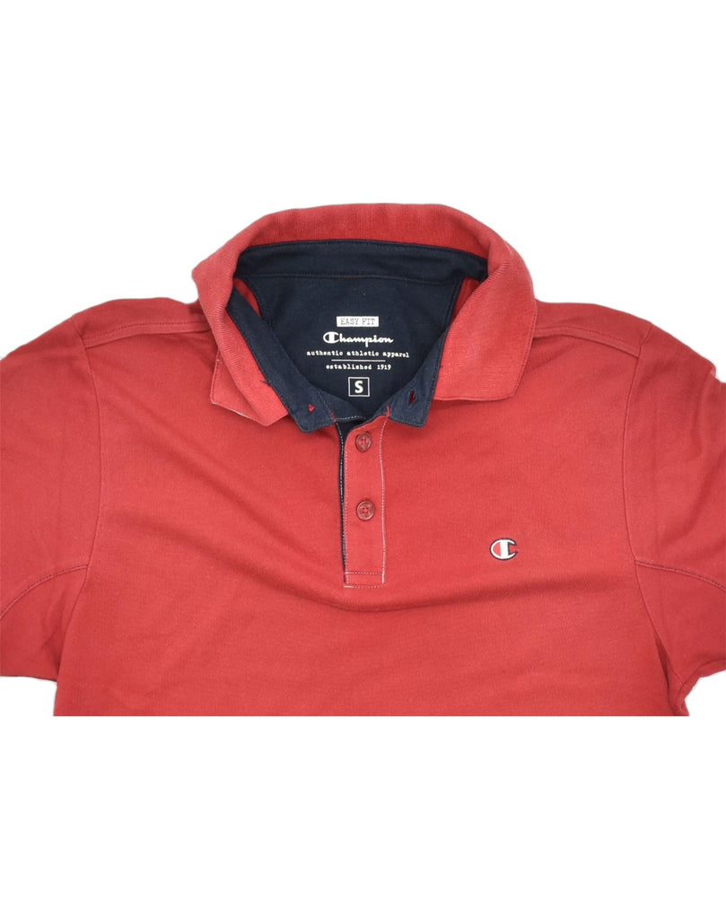 CHAMPION Mens Polo Shirt Small Red Cotton | Vintage | Thrift | Second-Hand | Used Clothing | Messina Hembry 