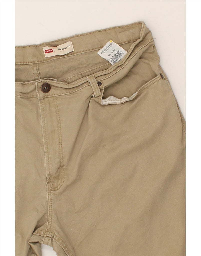 WRANGLER Mens Straight Casual Trousers W38 L30 Beige Cotton | Vintage Wrangler | Thrift | Second-Hand Wrangler | Used Clothing | Messina Hembry 