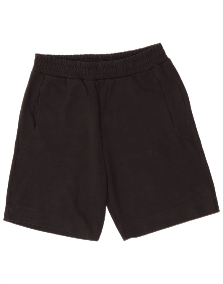 Zara Womens Casual Shorts UK 12 Medium W28 Black Cotton