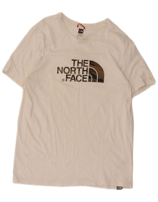 The North Face Mens Graphic T-Shirt Top Large White Cotton