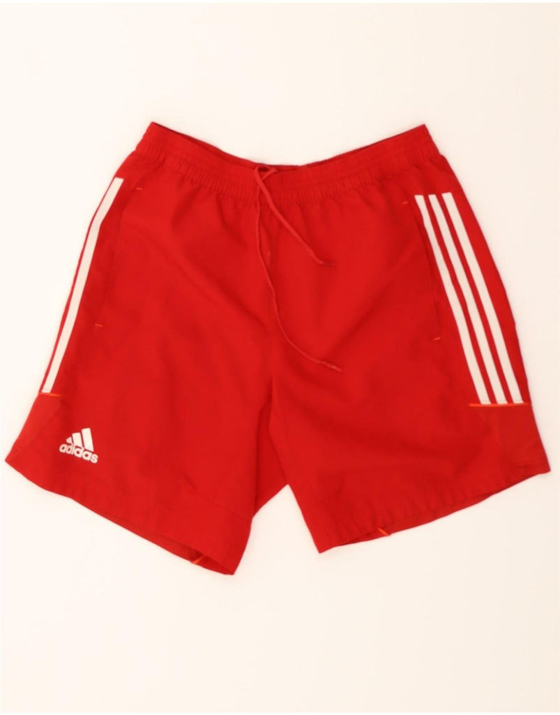 ADIDAS Mens Climalite Sport Shorts Large Red Polyester Vintage Adidas and Second-Hand Adidas from Messina Hembry 