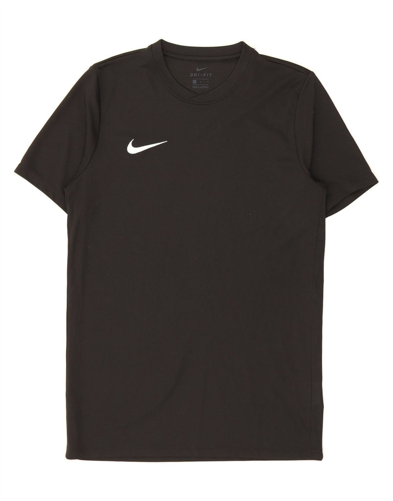 NIKE Mens Dri Fit T-Shirt Top Medium Black Polyester Vintage Nike and Second-Hand Nike from Messina Hembry 