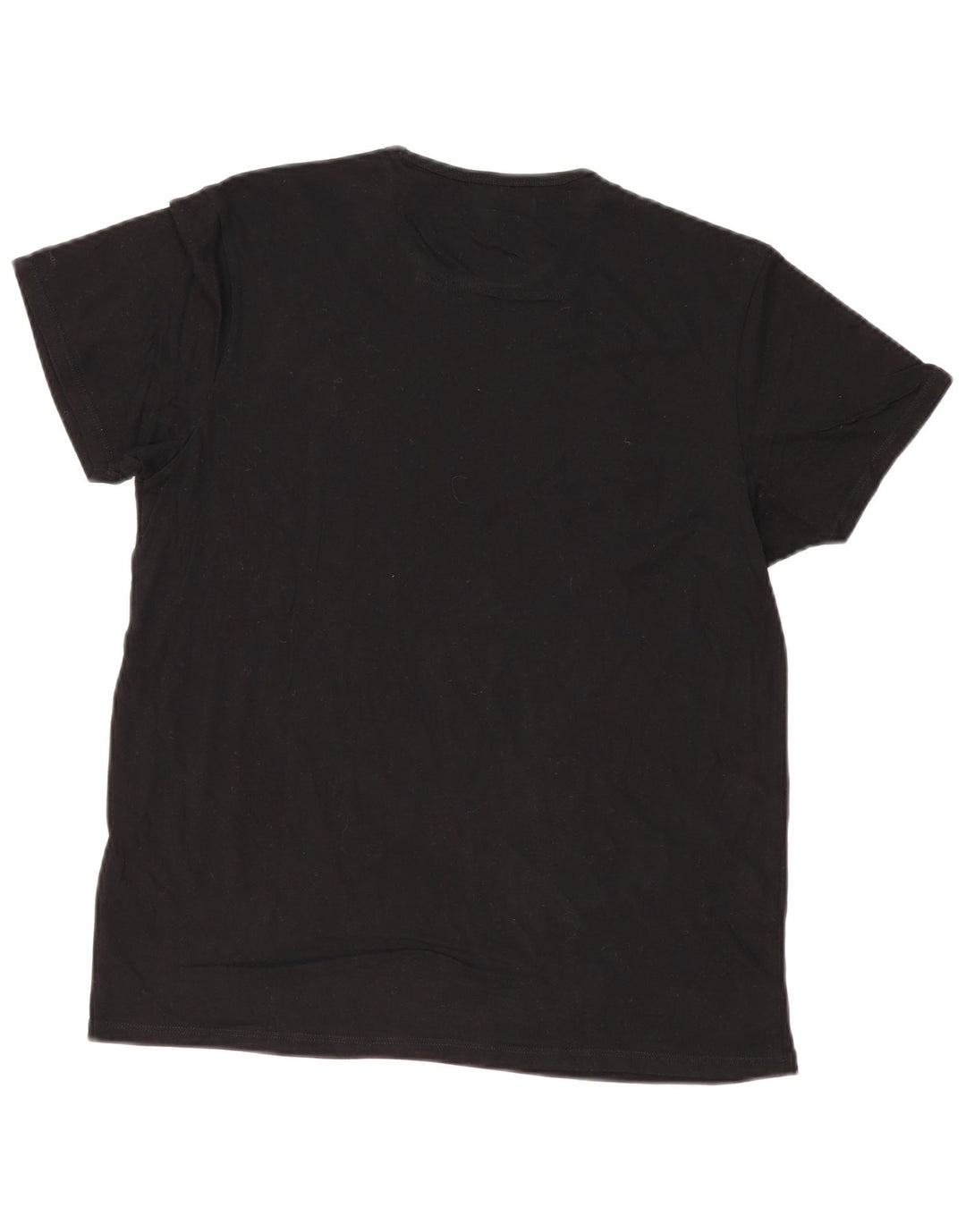 Ben Sherman Mens Graphic T-Shirt Top Medium Black Cotton