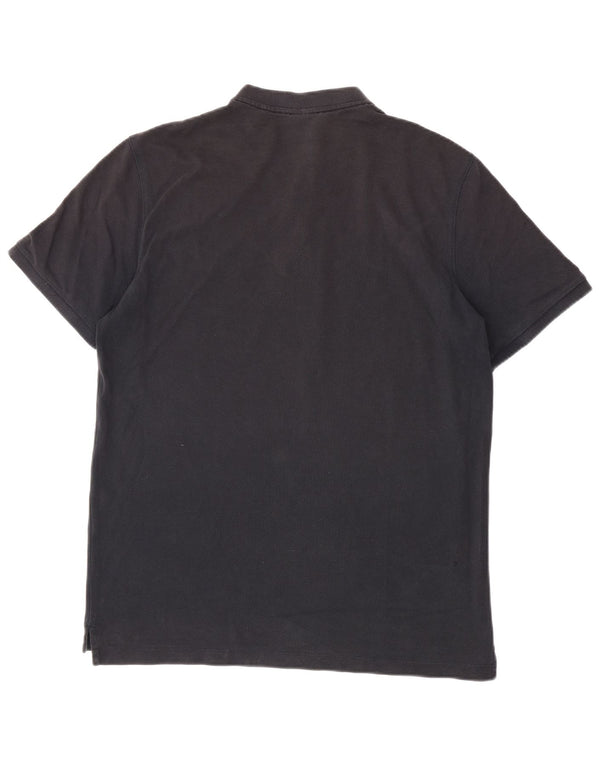 Hugo Boss Mens Polo Shirt XL Black Striped