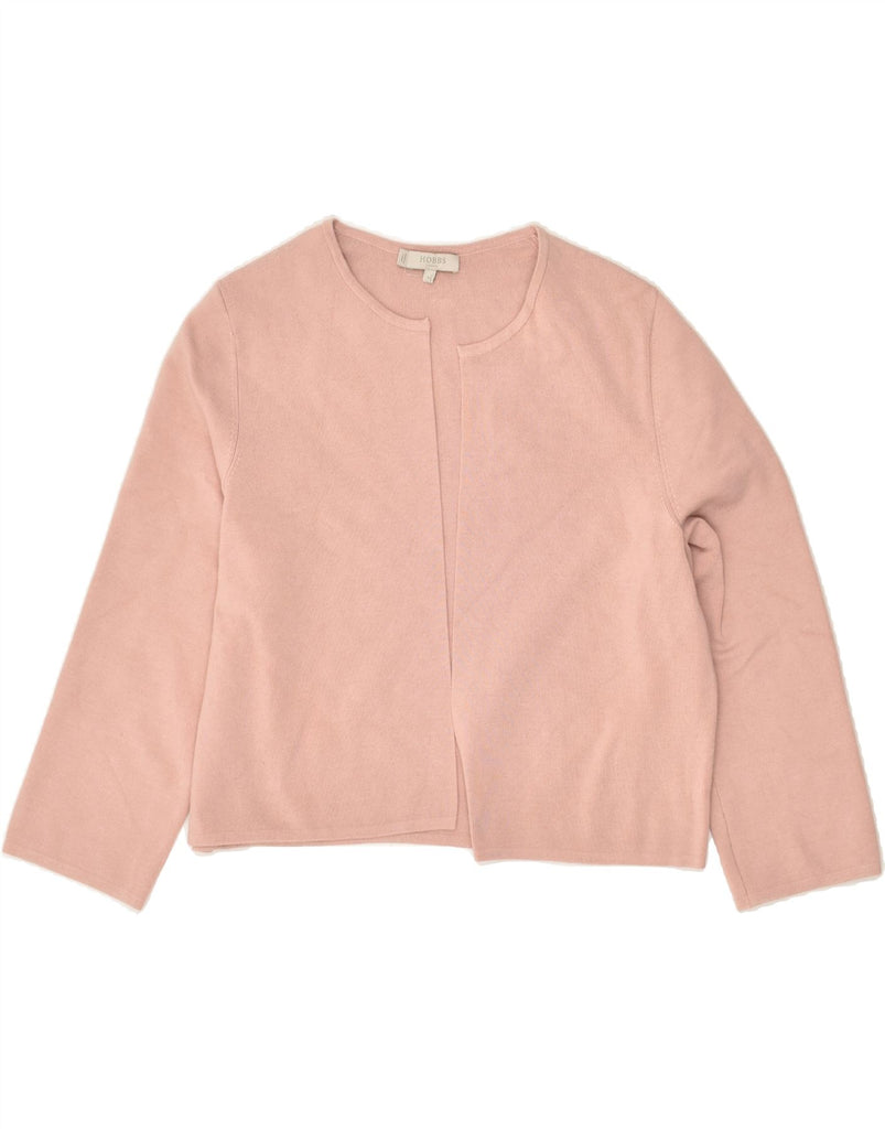 HOBBS Womens 3/4 Sleeve Cardigan Sweater UK 14 Large Pink Modal | Vintage Hobbs | Thrift | Second-Hand Hobbs | Used Clothing | Messina Hembry 
