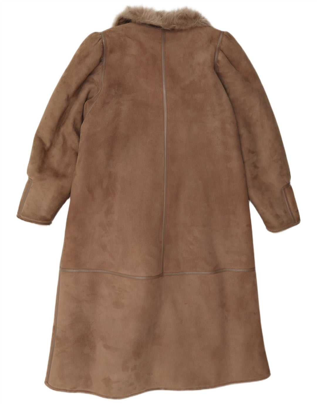 Vintage Womens Shearling Coat IT 42 Medium Brown