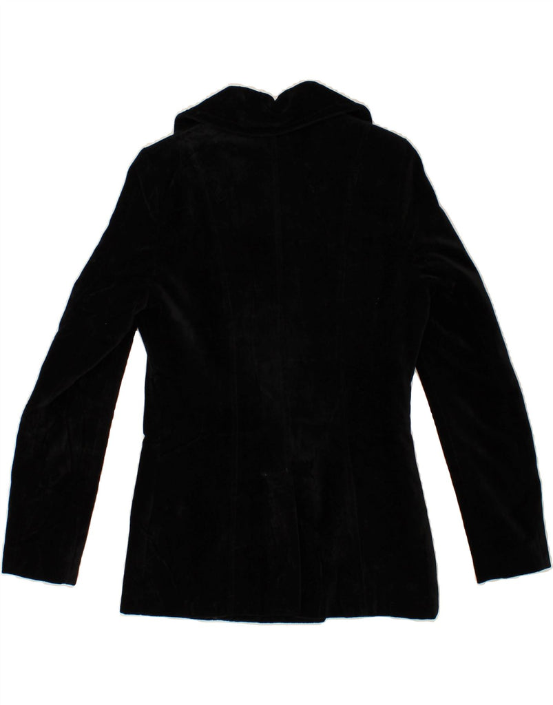 VINTAGE Womens Pea Coat UK 12 Medium Black Vintage Vintage and Second-Hand Vintage from Messina Hembry 