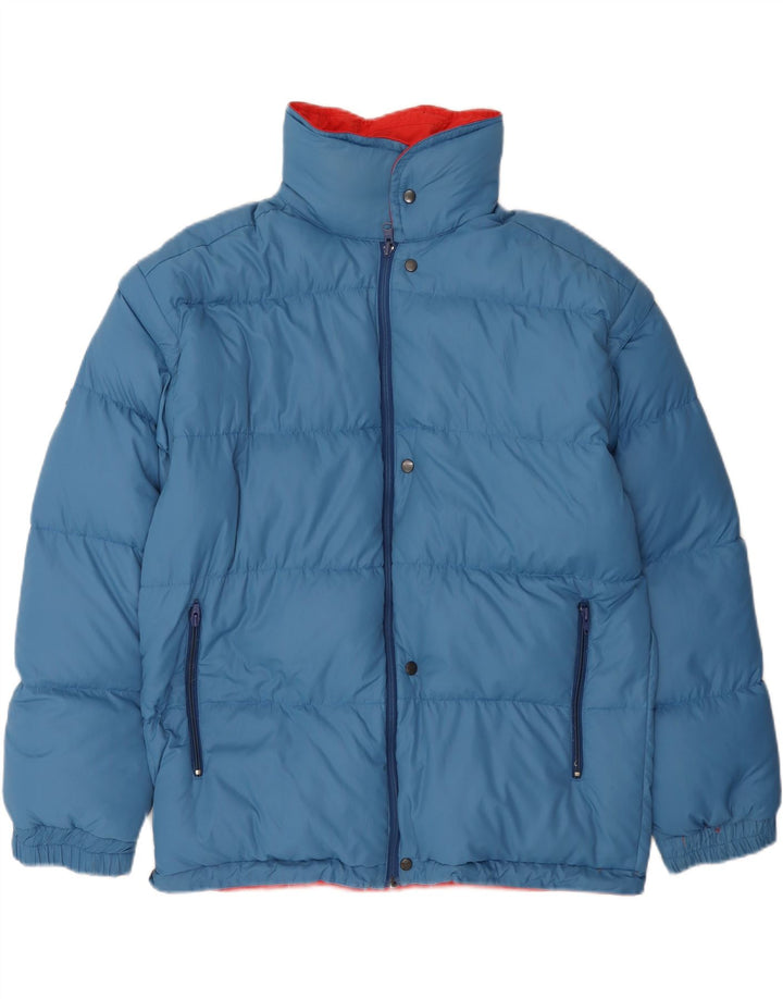 VINTAGE Mens Loose Fit Reversible Padded Jacket UK 38 Medium Red