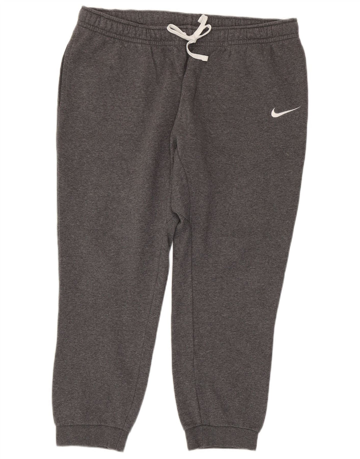 NIKE Mens Tracksuit Trousers Joggers XL  Grey Cotton