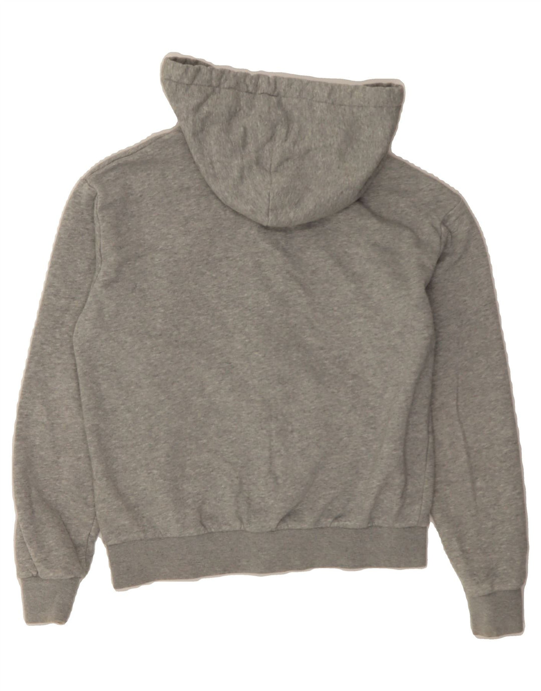 CONVERSE Womens Oversized Zip Hoodie Sweater UK 6 XS Grey Cotton Vintage Converse and Second-Hand Converse from Messina Hembry 