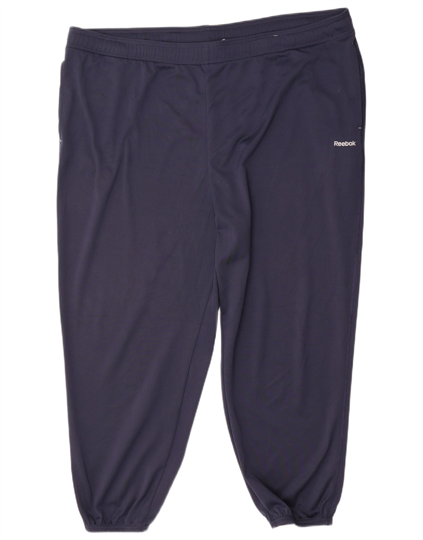 REEBOK Mens Tracksuit Trousers Joggers 3XL Navy Blue Polyester