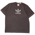 ADIDAS Mens Graphic T-Shirt Top Large Grey Cotton