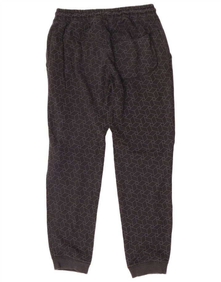 Adidas Mens Tracksuit Trousers Joggers Medium Grey Geometric Cotton
