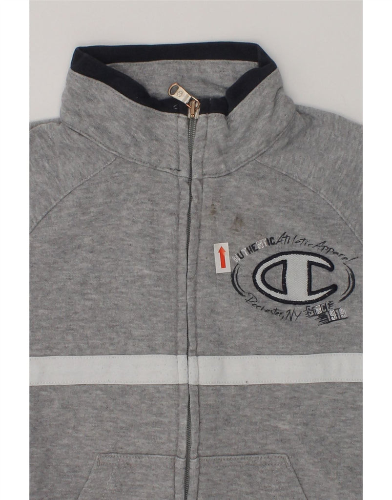 CHAMPION Boys Tracksuit Top Jacket 3-4 Years 2XS Grey Colourblock Cotton | Vintage Champion | Thrift | Second-Hand Champion | Used Clothing | Messina Hembry 