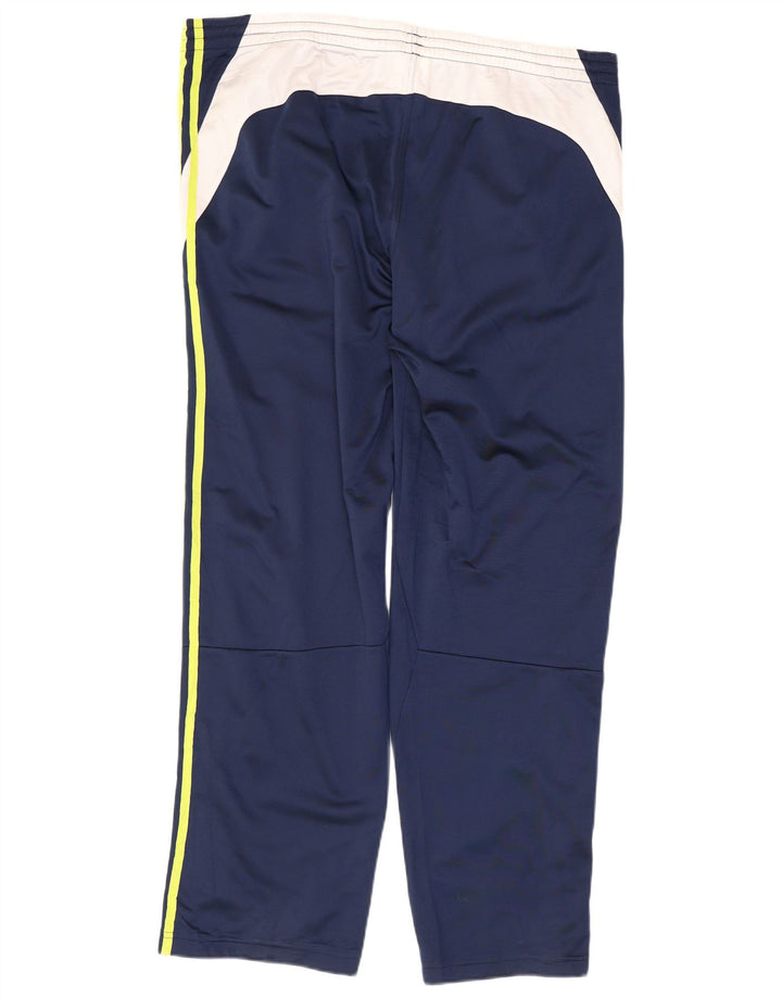 Adidas Mens Graphic Tracksuit Trousers Large Navy Blue Colourblock