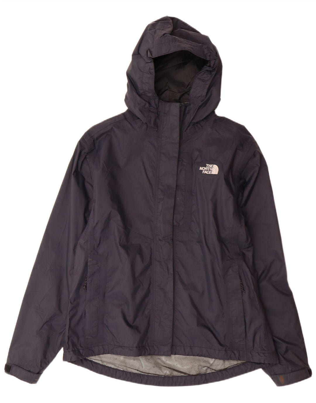 THE NORTH FACE Womens Hyvent Hooded Rain Jacket UK 14 Medium Black Nylon
