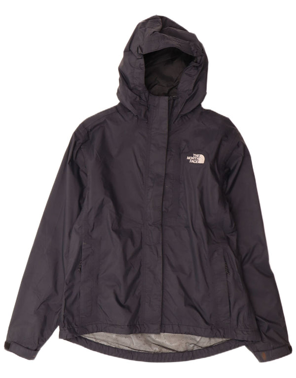 THE NORTH FACE Womens Hyvent Hooded Rain Jacket UK 14 Medium Black Nylon