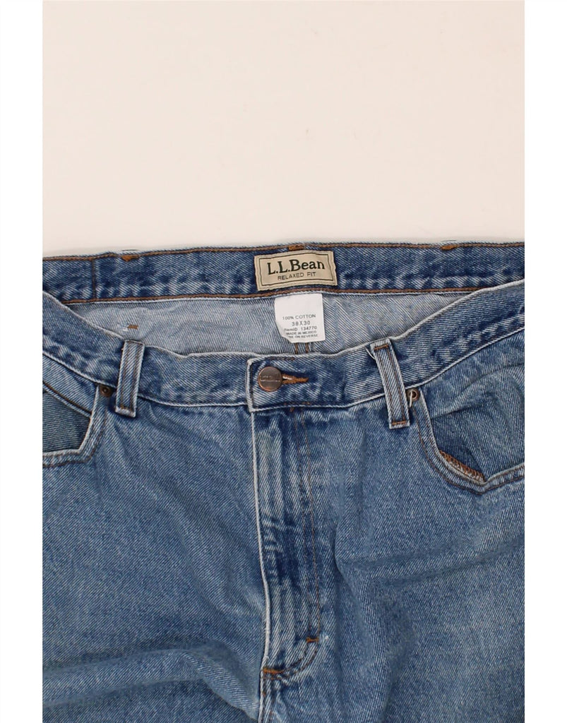 L.L.BEAN Mens Relaxed Fit Straight Jeans W38 L30 Blue Cotton Vintage L.L.Bean and Second-Hand L.L.Bean from Messina Hembry 