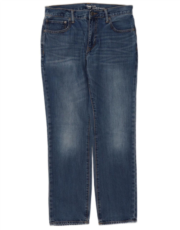 Gap Mens Slim Jeans W31 L30 Blue Cotton