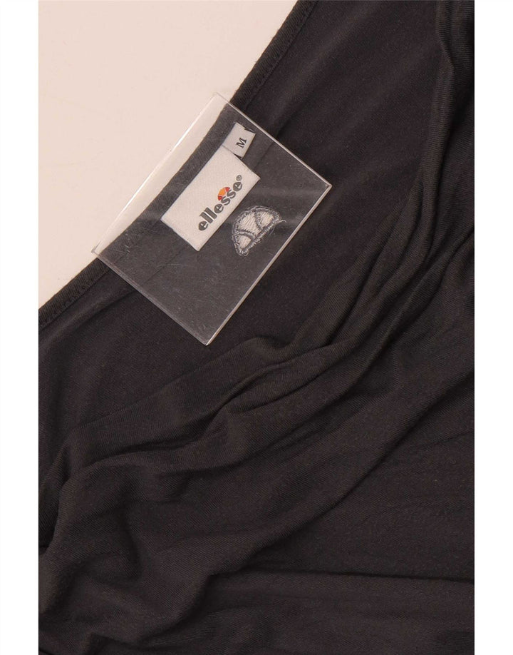 Ellesse Womens Top Long Sleeve UK 14 Medium Grey