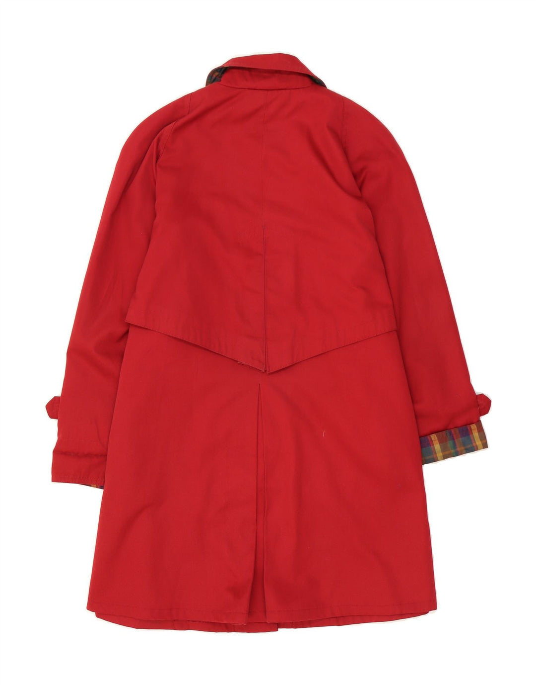 VINTAGE Womens Loose Fit Overcoat UK 10 Small  Red Polyester Vintage Vintage and Second-Hand Vintage from Messina Hembry 
