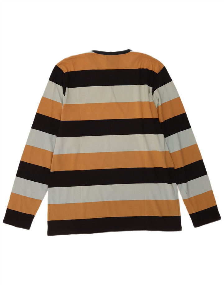 Carhartt Mens Top Long Sleeve Small Multicoloured Striped Cotton
