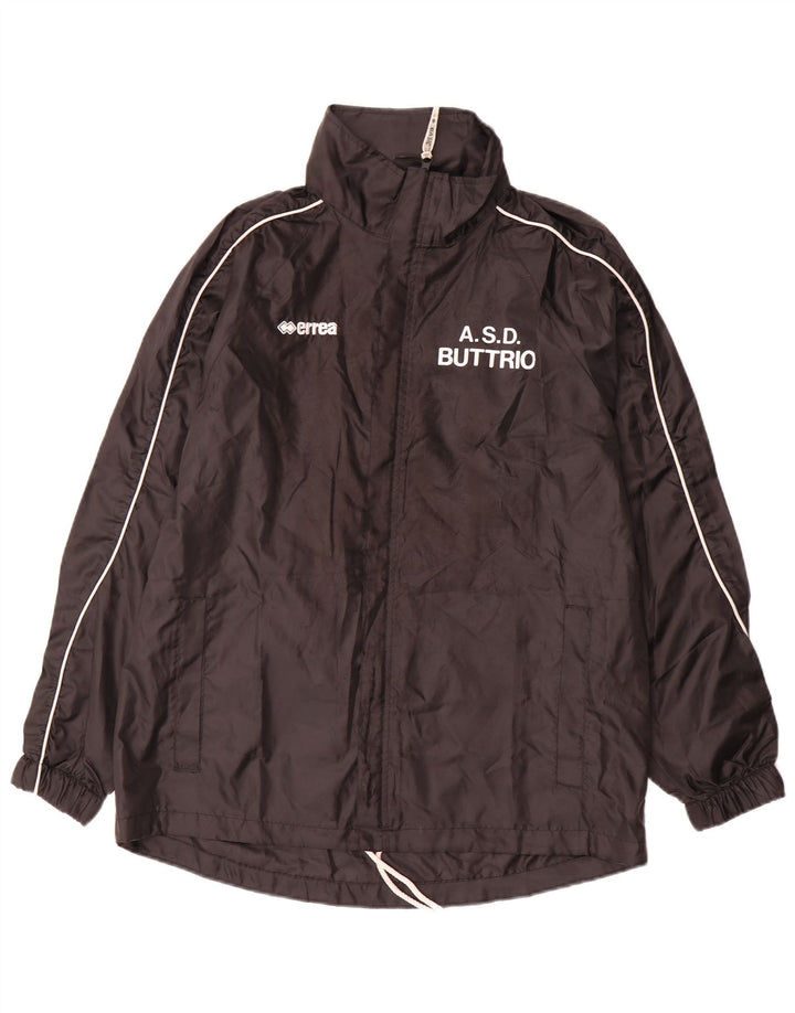 Errea Mens Graphic Rain Jacket UK 36 Small Black Polyester