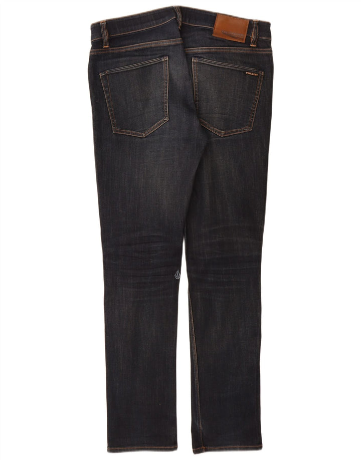 Volcom Womens Skinny Jeans W32 L31 Navy Blue Cotton